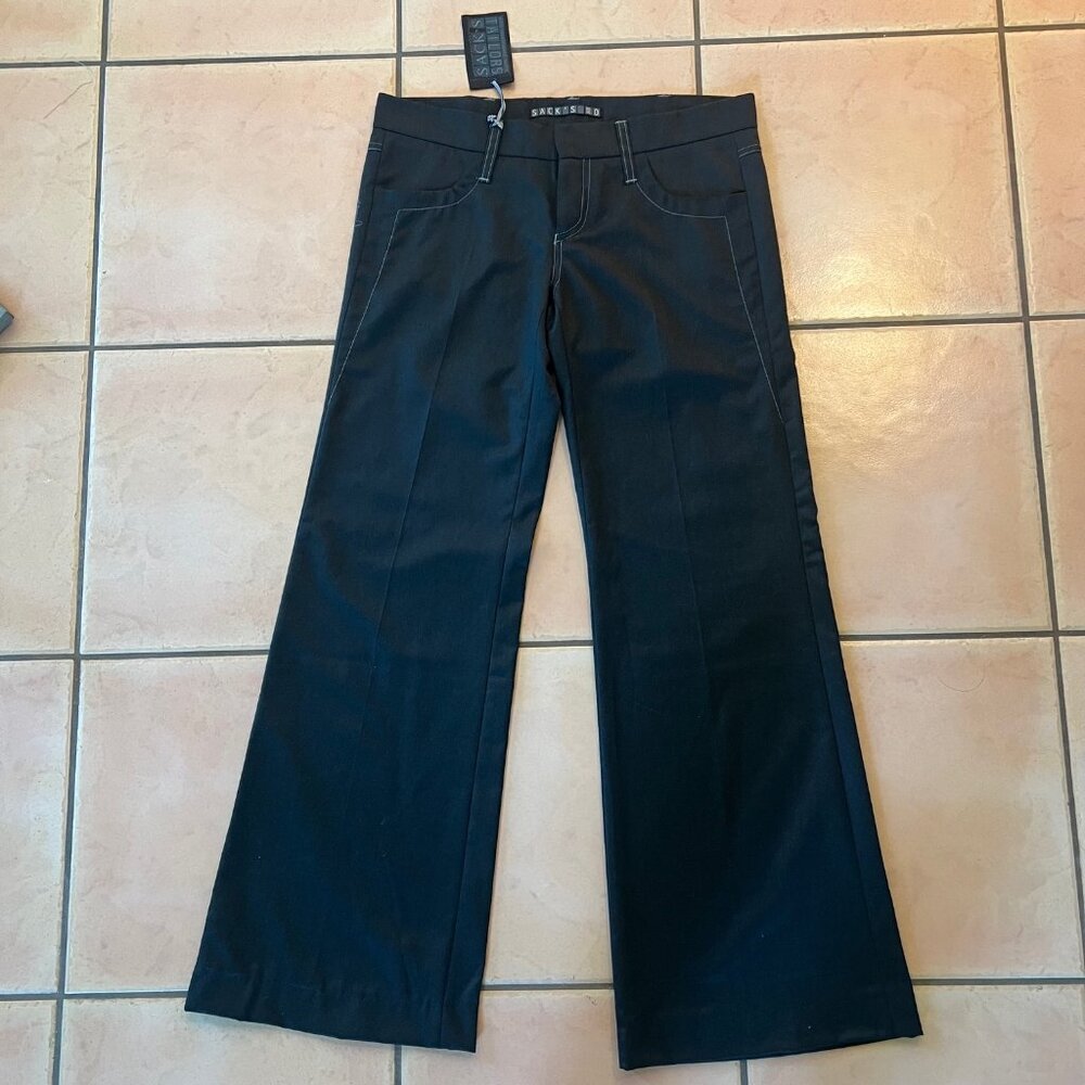 SACK’S Allmore Black Flared Trousers – Size 0 – NWT